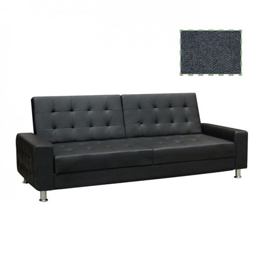 MOBY Καναπές Κρεβάτι Ύφασμα Σκούρο Γκρι 217x80x81cm c72000