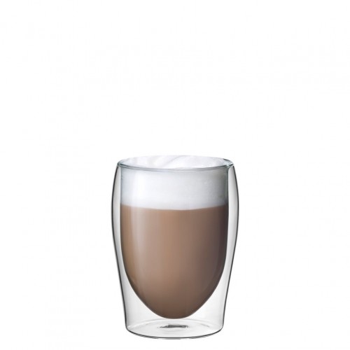 Σετ 12 γυάλινα ποτήρια ISO Glass διπλότοιχα για cappuccino 30cl 8.6x11.5cm c73404