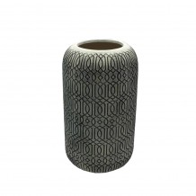 DEDALOS ΒΑΖΟ ΚΕΡΑΜΙΚΟ ΜΑΥΡΟ Δ19xΥ32cm c74329