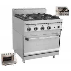 Κουζίνα υγραερίο με 4 εστίες και φούρνο FGAS E400 80N