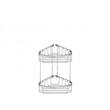 Γωνιακή θήκη διπλή chrome 153s