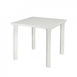 Τραπέζι 80x80cm πλαστικό άσπρο c8657
