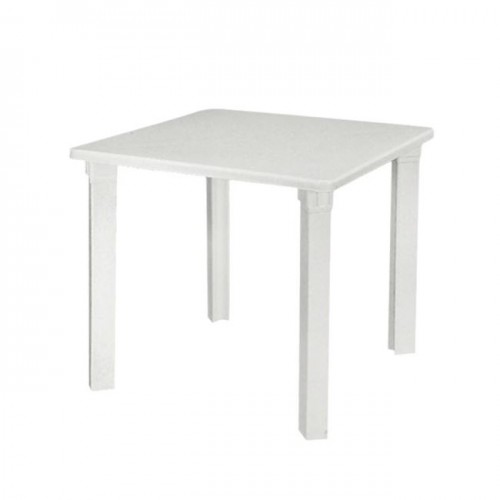 Τραπέζι 80x80cm πλαστικό άσπρο c8657